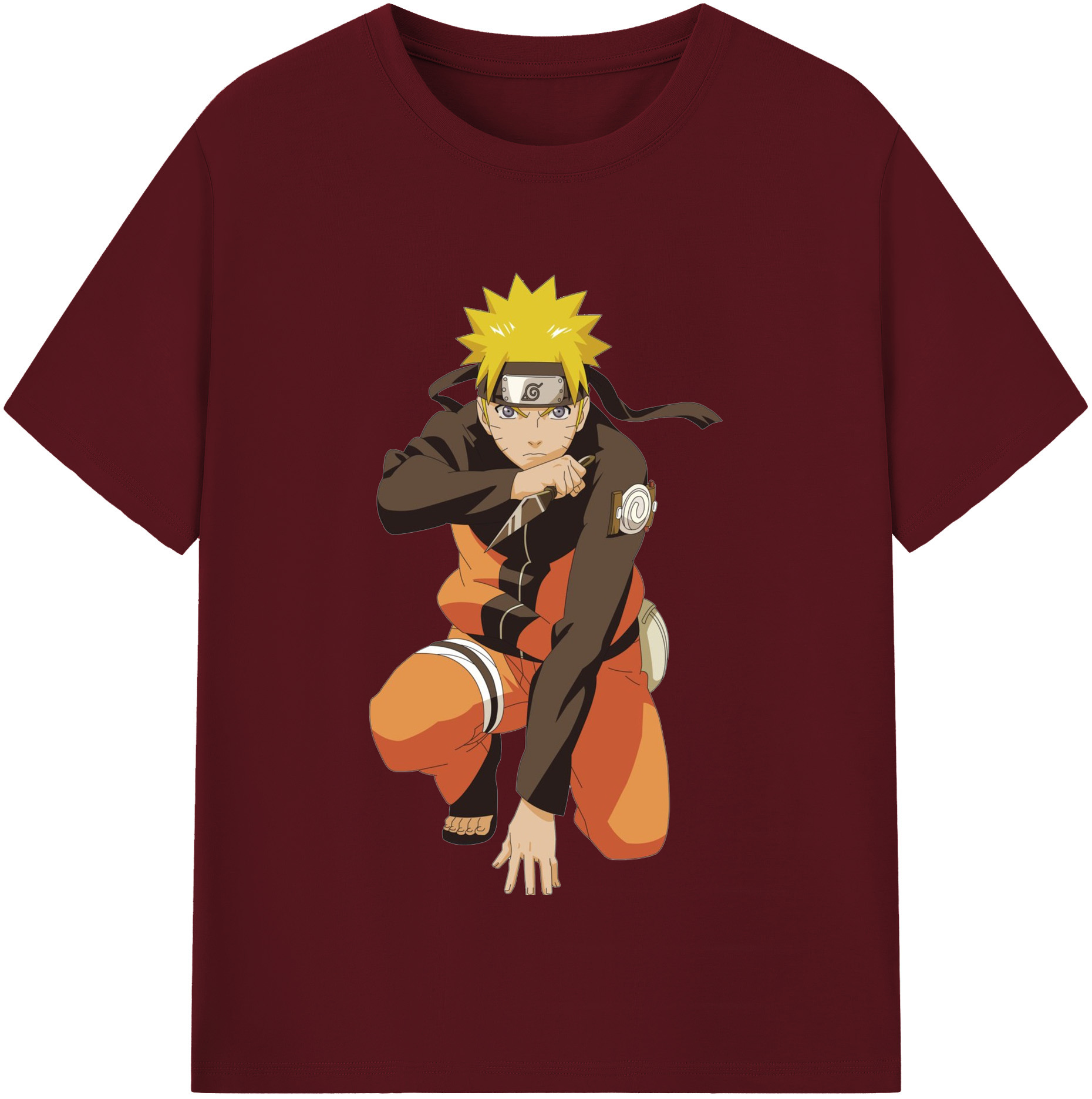 （画像用） NARUTO -ナルト- うずまき ナルト Uzumaki Naruto 綿100％半袖Tシャツ（フロントプリント）